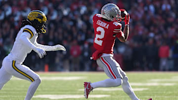 Emeka Egbuka carries a first round grade