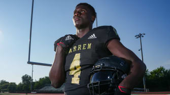 Warren Central's Damien Shanklin poses for a photo Thursday, August 3, 2023, at Lawrence North High