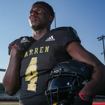 Warren Central's Damien Shanklin poses for a photo Thursday, August 3, 2023, at Lawrence North High School in Indianapolis.