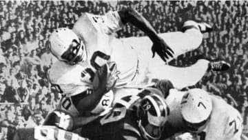 Bill "Thunder" Thornton scoring against Michigan in 1962 game.