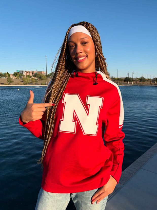Kendall Omoruyi, the top-ranked volleyball player in the 2027 class, has committed to Nebraska.