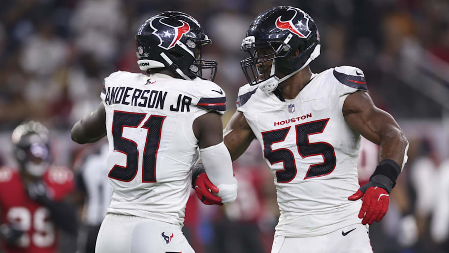 Houston Texans defensive ends Will Anderson Jr. and Danielle Hunter