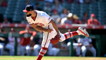 Oakland Athletics v Los Angeles Angels