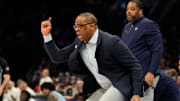 UNC basketball head coach Hubert Davis