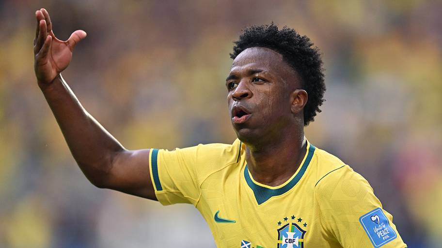 Vinicius Junior celebrating.