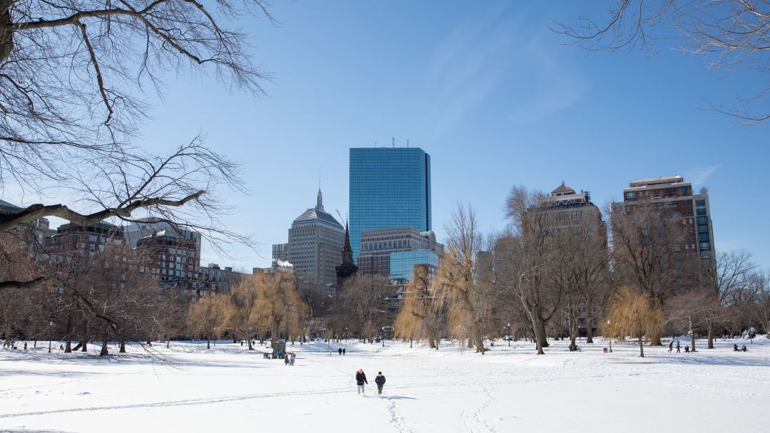 Boston Area Hit With Major Blizzard