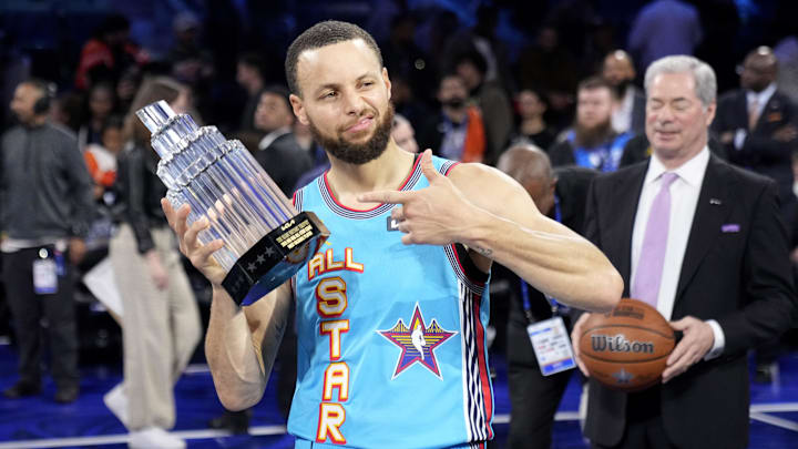 Curry won a meaningless award in a meaningless game on Sunday. Curry won a meaningless award in a meaningless game on Sunday.