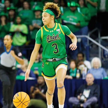Hannah Hidalgo put in a record-breaking performance for Notre Dame on Wednesday.
