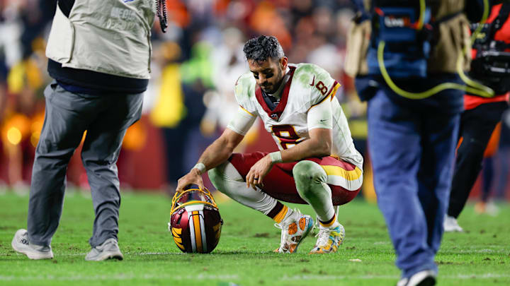 Marcus Mariota react to the Commanders overtime loss to the Broncos. 
