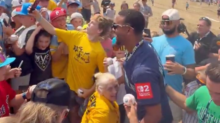 Julio Rodriguez had fun at the Little League World Series.