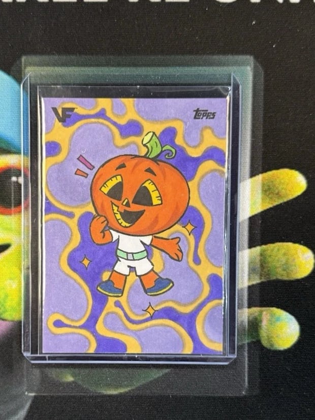 VeeFriends - "Jolly Jack-O" - Sketch Card 1/1 by Ziggy - Pulled at Bryan Sports Cards