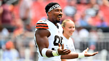 Myles Garrett: Los Angeles Rams v Cleveland Browns - NFL Preseason 2025