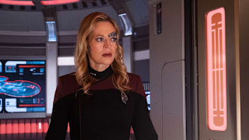 Jeri Ryan as Seven of Nine in "No Win Scenario" Episode 304, Star Trek: Picard on Paramount+. Photo Credit: Trae Patton/Paramount+. ©2021 Viacom, International Inc. All Rights Reserved.