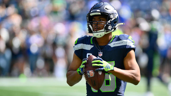 Tyler Lockett hauled in 661 receptions for 8,594 yards and 61 touchdowns over a 10-year career in Seattle. Tyler Lockett hauled in 661 receptions for 8,594 yards and 61 touchdowns over a 10-year career in Seattle.