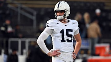 Penn State Nittany Lions quarterback Drew Allar (15)