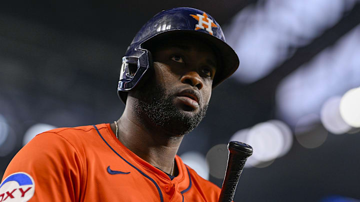 Houston Astros left fielder Yordan Alvarez