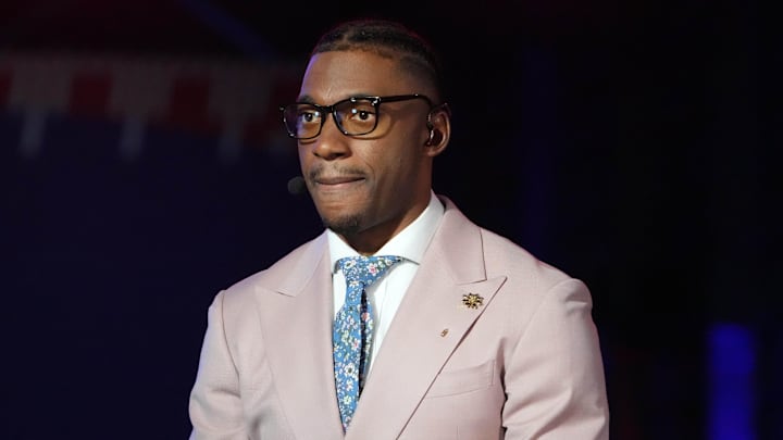 Robert Griffin III during the Pro Bowl Skills competition at the Intermountain Healthcare Performance Facility. Mandatory Credit: Kirby Lee-Imagn Images