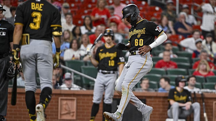 Pittsburgh Pirates shortstop Liover Peguero (60)