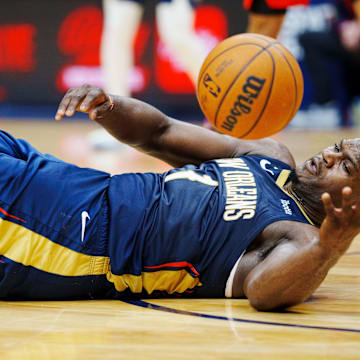 Nov 30, 2022; New Orleans, Louisiana, USA; New Orleans Pelicans forward Zion Williamson (1)