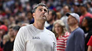 Oct 4, 2025; Spokane, WA, USA; Gonzaga Bulldogs assistant coach Brian Michaelson.