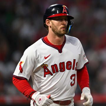 The Atlanta Braves have talked with the Los Angeles Angels about trading for outfielder Taylor Ward.