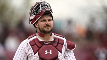 South Carolina baseball catcher Cole Messina