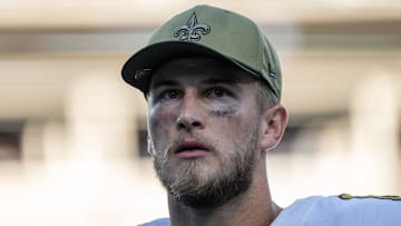 New Orleans Saints quarterback Tyler Shough 