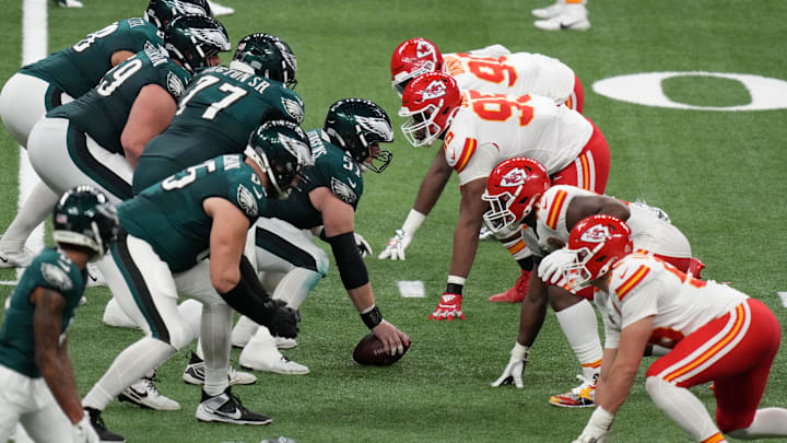 The NFL admitted that the Eagles should have been penalized for at least one false start their Week 2 win over the Chiefs. The NFL admitted that the Eagles should have been penalized for at least one false start their Week 2 win over the Chiefs.