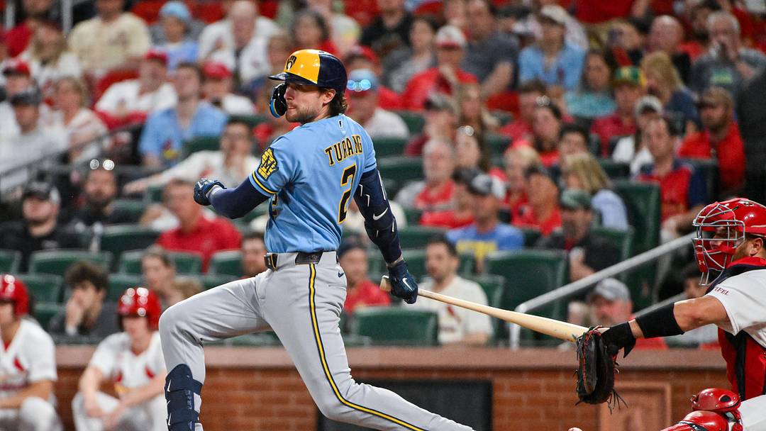 Milwaukee Brewers second baseman Brice Turang.