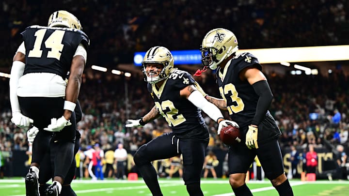 New Orleans Saints safety Tyrann Mathieu, a former Super Bowl champion Chief, has two interceptions, a forced fumble and a fumble recovery this season. 