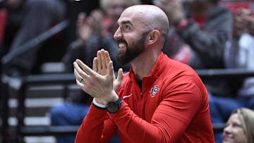 San Diego State Aztecs football coach Sean Lewis.