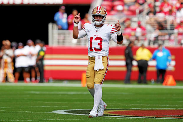San Francisco 49ers quarterback Brock Purdy (13).