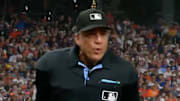 Home-plate umpire Phil Cuzzi didn't want to hear it from the Astros dugout. 