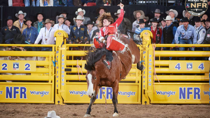 After meeting three times in 2023, Rocker Steiner faced off with Sankey Pro Rodeo's Irish Eyes for the first time in 2024 at the Magic Valley Stampede in Filer, Idaho, resulting in a big victory. 