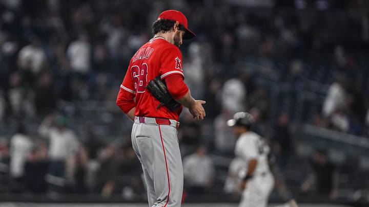 Los Angeles Angels pitcher Jordan Romano.