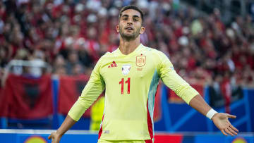 Ferran Torres a ouvert le score contre l'Albanie.