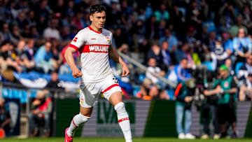 Fabian Rieder im Triktot des VfB Stuttgart