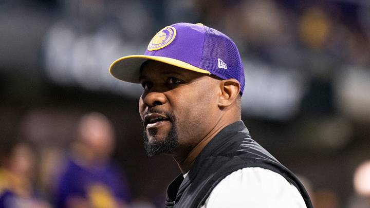 Minnesota Vikings defensive coordinator Brian Flores