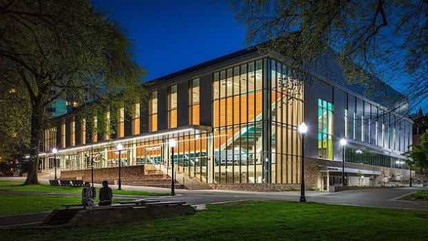 Portland State's Viking Pavilion, a 3,000-seat basketball arena, will play host to the Les Schwab Invitational for the foreseeable future. 