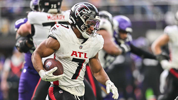 Atlanta Falcons running back Bijan Robinson. Atlanta Falcons running back Bijan Robinson.