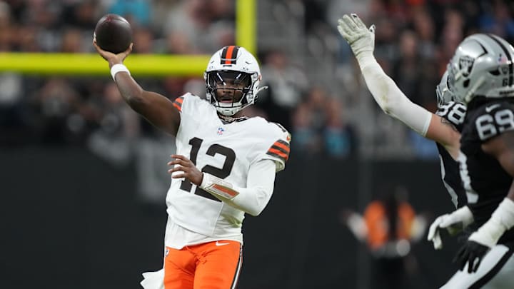 With completions of 52 and 66 yards in a 24-10 victory over the Raiders, Shedeur Sanders won the starting assignment for Cleveland's game against the 49ers Sunday.