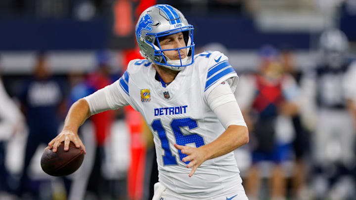 Goff led the Lions to a convincing 47–9 win over the Cowboys. Goff led the Lions to a convincing 47–9 win over the Cowboys.