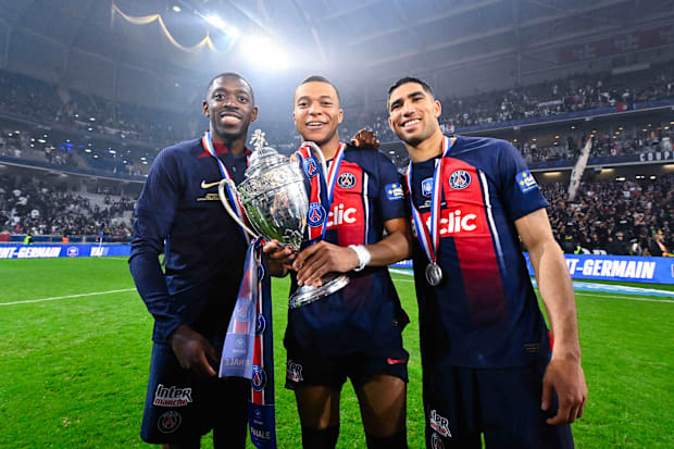 Ousmane Dembélé, Kylian Mbappé, Achraf Hakimi