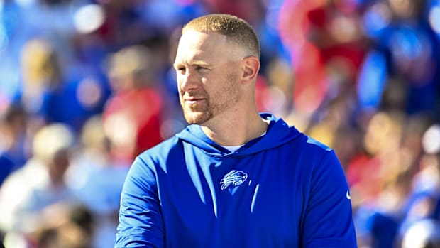  Buffalo Bills offensive coordinator Joe Brady.