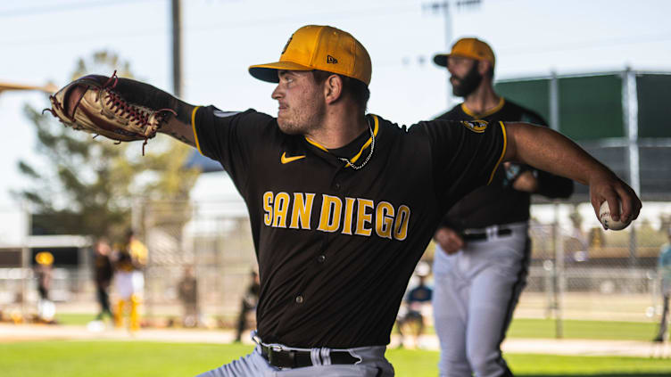 San Diego Padres pitcher Robby Snelling