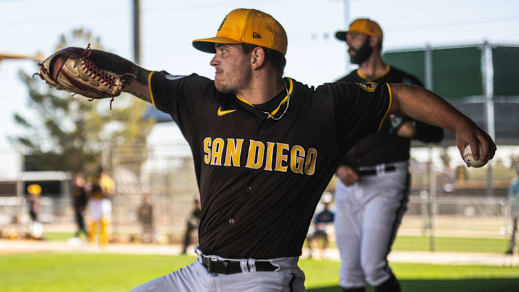 San Diego Padres pitcher Robby Snelling