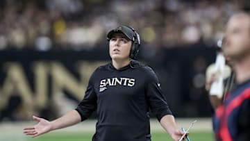 New Orleans Saints coach Kellen Moore 
