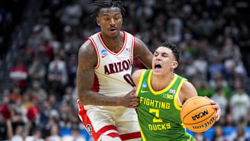 Ducks second-leading scorer and floor leader Jackson Shelstad poured in 25 points in the loss to Arizona in the second round of the NCAA Tournament last March.