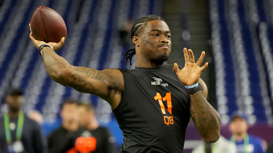 Seattle Seahawks quarterback Jalen Milroe
