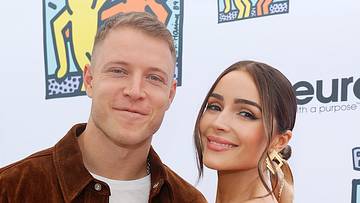 Christian McCaffrey and Olivia Culpo
